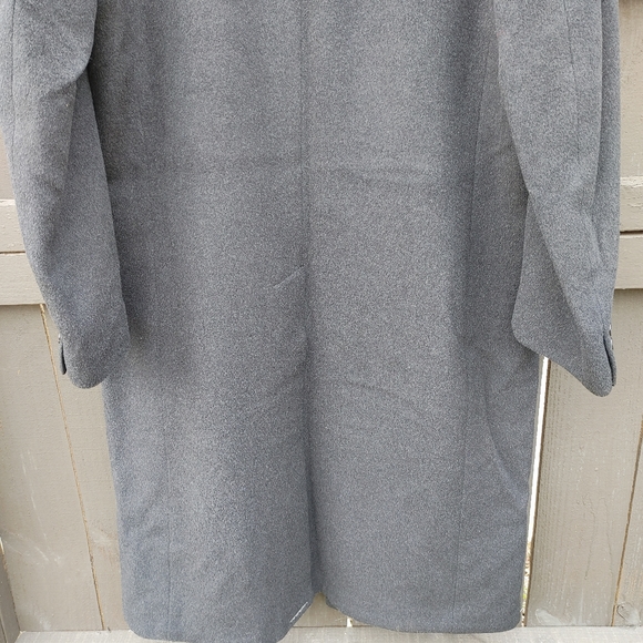Vintage Classic Cashmere Long Over Coat Men Size 40 - Picture 13 of 16